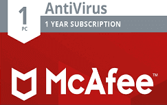 McAfee Antivirus 1 PC